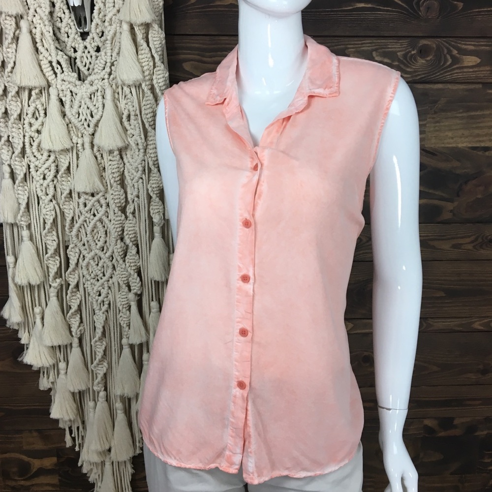 Beachlunchlounge |Stonewash Split Back Button Down